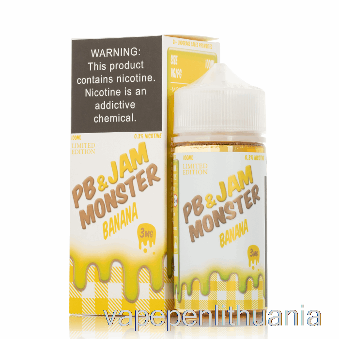 Bananas - Pb Ir Uogienė Monstras - 100ml 0mg Vape Skysčio